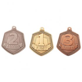 Falcon Medal Series 1st, 2nd, 3rd - 65mm - Antique Gold, Antique Silver & Antique Bronze