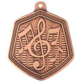Falcon Medal Series Music - 65mm - Antique Gold, Antique Silver & Antique Bronze