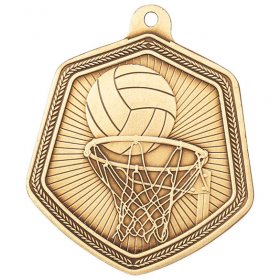 Falcon Medal Series Netball - 65mm - Antique Gold, Antique Silver & Antique Bronze