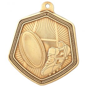 Falcon Medal Series Rugby - 65mm - Antique Gold, Antique Silver & Antique Bronze