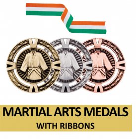 Medal & Ribbon Deal - Martial Arts 60mm Medals 100+