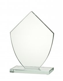  Jade Pointed Glass Plaque - 3 Sizes