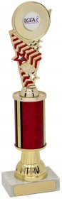 Star Trophy Gold with Tubing & Red Detail on Base - 4 Sizes