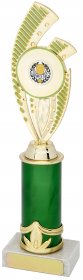 Trophy Gold with Green Tubing on Marble Base - 3 Sizes