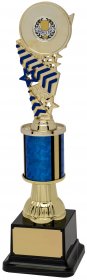Trophy Gold with Tubing & Blue Detail on Base - 4 Sizes