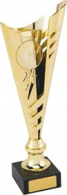 Victory Gold Trophy on Black Marble Base - 3 Sizes