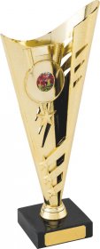 Victory Gold Trophy on Black Marble Base - 3 Sizes