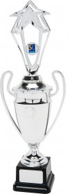 Silver Cup with Star on Black Base - 4 Sizes