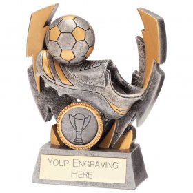 Flash Bolt Football Trophy - 3 Sizes