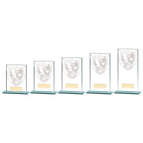 Millennium Football Jade Glass Award - 6 Sizes