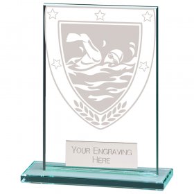 Millennium Swimming Jade Glass Award - 6 Sizes