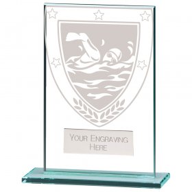 Millennium Swimming Jade Glass Award - 6 Sizes