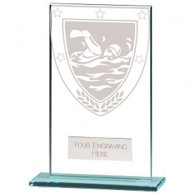 Millennium Swimming Jade Glass Award - 6 Sizes