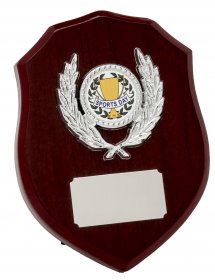 Shield Shape Wooden Plaque - 3 Sizes