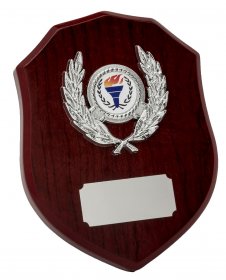 Shield Shape Wooden Plaque - 3 Sizes