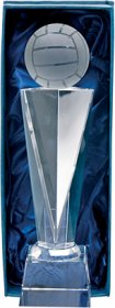 Optical Crystal GAA Football Trophy - 2 Sizes