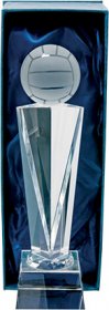 Optical Crystal GAA Football Trophy - 2 Sizes