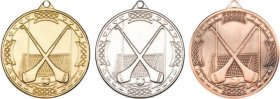 Hurling & Camogie Medal 50mm - Gold, Silver & Bronze 