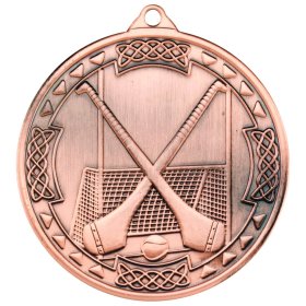 Hurling & Camogie Medal 50mm - Gold, Silver & Bronze 