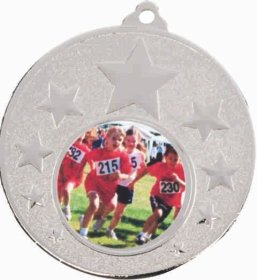 Heavy Iron Star Medal 50mm - Gold, Silver & Bronze