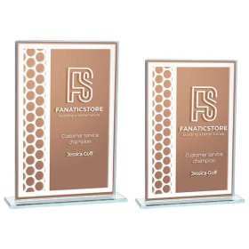 Titanium Mirrored Glass Award Bronze - 2 Sizes