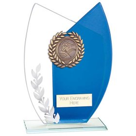 Infinity Leaf Glass Award - 2 Sizes