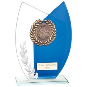 Infinity Leaf Glass Award - 2 Sizes