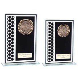 Titanium Mirrored Glass Award Black - 2 Sizes