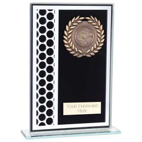 Titanium Mirrored Glass Award Black - 2 Sizes