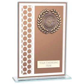 Titanium Mirrored Glass Award Bronze - 2 Sizes
