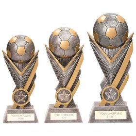  Genesis Football Award Antique Silver - 3 Sizes