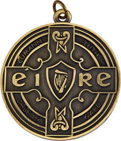 3D GAA Medal 50mm - Antique Gold & Antique Silver