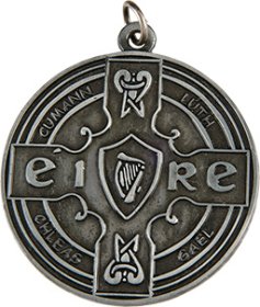 3D GAA Medal 50mm - Antique Gold & Antique Silver