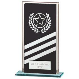 Talisman Mirror Glass Award Black & Silver - 3 Sizes