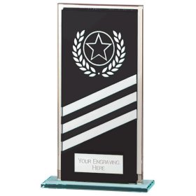 Talisman Mirror Glass Award Black & Silver - 3 Sizes