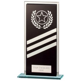 Talisman Mirror Glass Award Black & Silver - 3 Sizes