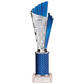 Flash Plastic Trophy Blue & Silver - 5 Sizes