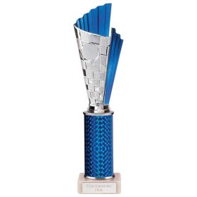 Flash Plastic Trophy Blue & Silver - 5 Sizes