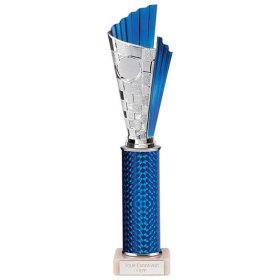 Flash Plastic Trophy Blue & Silver - 5 Sizes