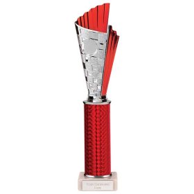 Flash Plastic Trophy Red & Silver - 5 Sizes