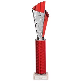 Flash Plastic Trophy Red & Silver - 5 Sizes