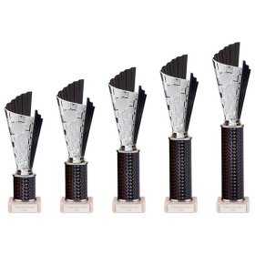 Flash Plastic Trophy Black & Silver - 5 Sizes