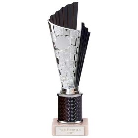 Flash Plastic Trophy Black & Silver - 5 Sizes