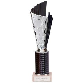 Flash Plastic Trophy Black & Silver - 5 Sizes