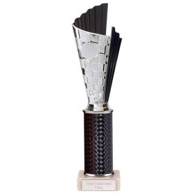 Flash Plastic Trophy Black & Silver - 5 Sizes