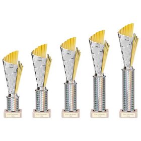 Flash Plastic Trophy Silver & Gold - 5 Sizes