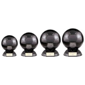  Elite Football Heavyweight Award Metallic Black - 4 Sizes
