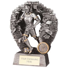 Blast Out Female Football Resin Award - 3 Sizes