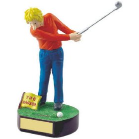 Novelty Golf Trophy - Hacker 18cm