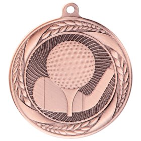 Typhoon Golf Medal 55mm - Antique Gold, Antique Silver & Antique Bronze